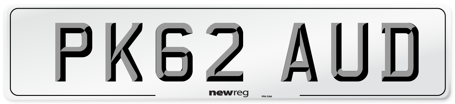 PK62 AUD Number Plate from New Reg